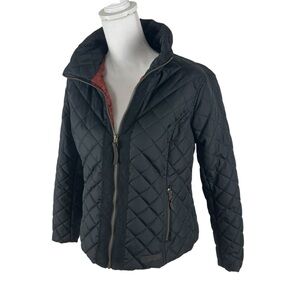 G. H. Bass & Co. Black quilted lightweight women's jacket. Women's size PL